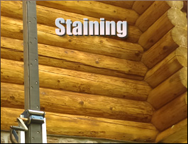  Excel, Alabama Log Home Staining